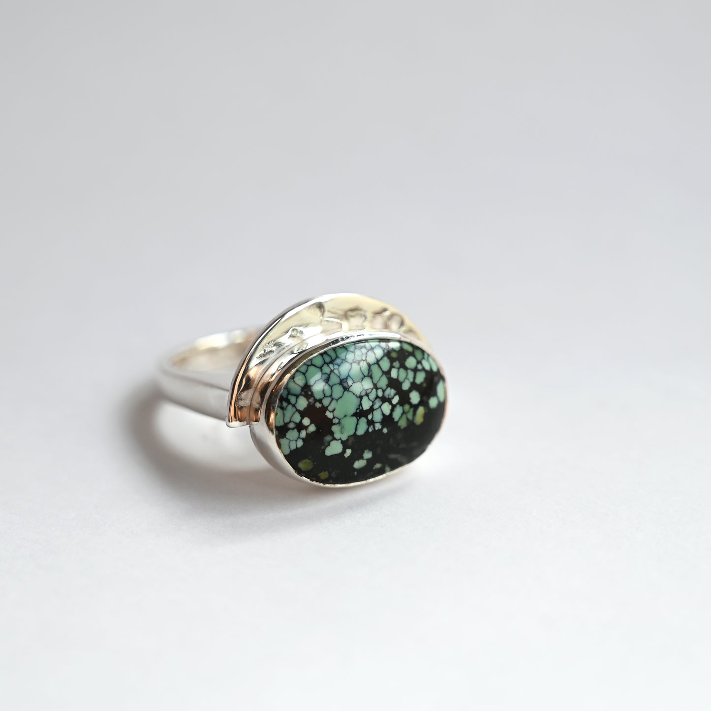 front angle of ring only on a white background